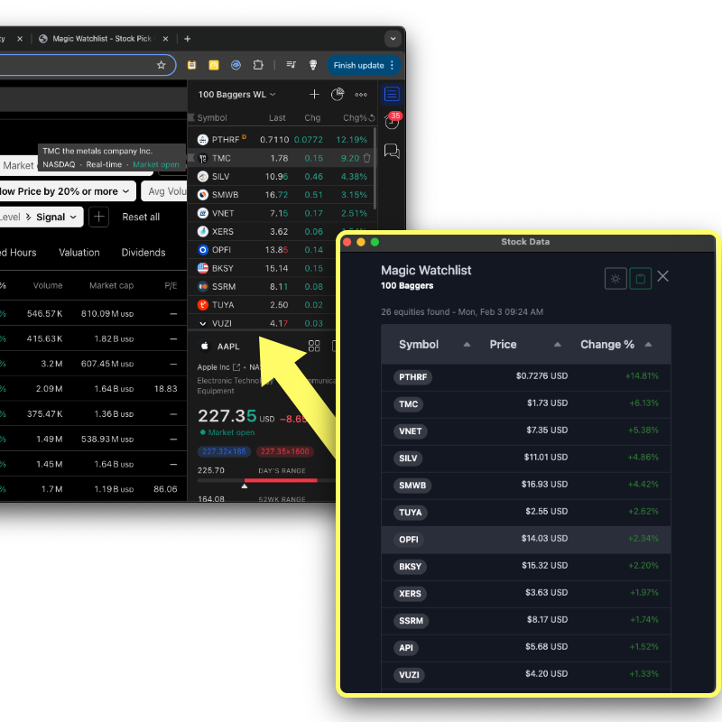 TradingView Watchlist